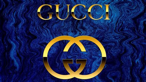 Gucci Word With Logo In Blue Background HD Gucci Wallpapers | HD ...