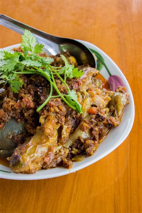 Burmese Eggplant Curry Khayan Thee Hnut Wandercooks