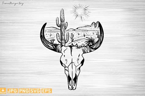 Cow Skull Drawing