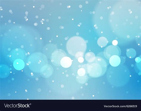 Abstract bokeh lights blue background Royalty Free Vector