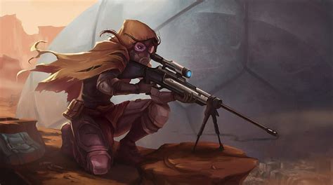 Sniper Girl Art, sniper, artist, artwork, digital-art, artstation ...