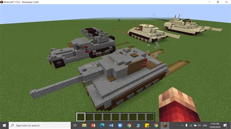 This Tiger Tank design I made in Minecraft : r/Minecraft