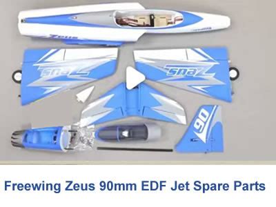 Spare parts For freewing Zeus 90mm EDF sports Jet