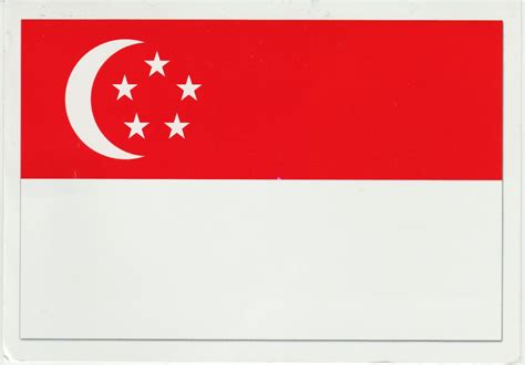 My Postcard and Cover Blog: Singapore: Flag of Singapore