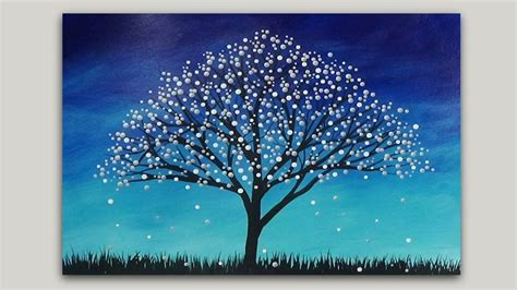 Acrylic Silhouette Paintings - Beginner Painting