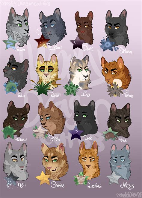 leaders of riverclan by woofydragoncat68 on deviantart | Warrior cats ...