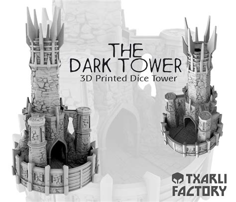 The Dark Tower 3D Printed Dice Tower Lotr Terrain Txarli - Etsy