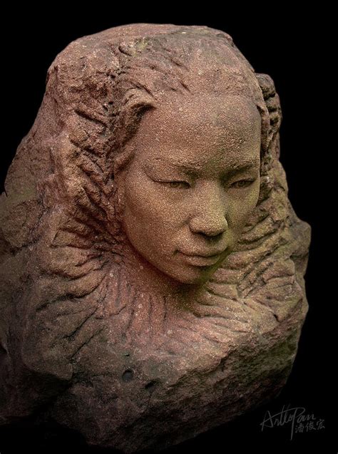 Young women - arttopan realistic stone sculptures - sandstone Sculpture ...