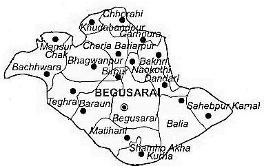 Begusarai District | Begusarai District Map