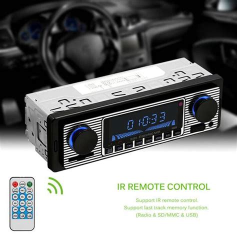 Bluetooth Vintage Car Radio MP3 Player Stereo USB ... – Grandado