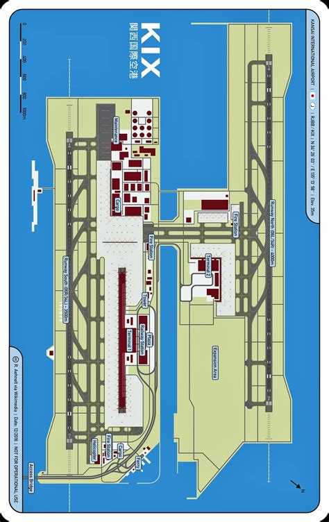 Osaka Kansai International Airport Map (cc) R. Aehnelt via Wikimedia ...