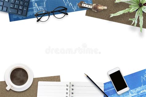 Creative Design Layout of Office Plan Top View Background. Stock Photo ...