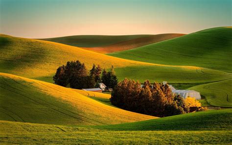 wallpaper field, grass, landscape, farm HD : Widescreen : High ...