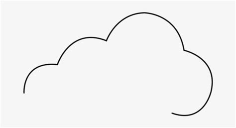 Draw Cloud - Step - Line Art Transparent PNG - 700x460 - Free Download ...