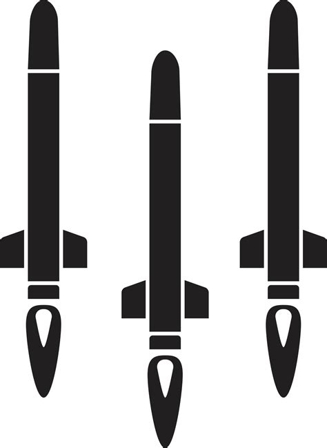 missile icon on white background. missile flight sign. missile symbol ...