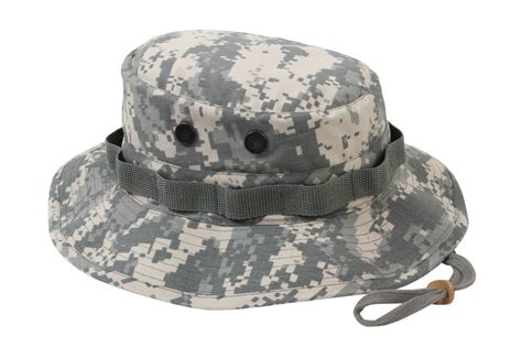 Rothco Rip Stop Military Boonie Bucket Hat - ACU Digital - Adjustable ...