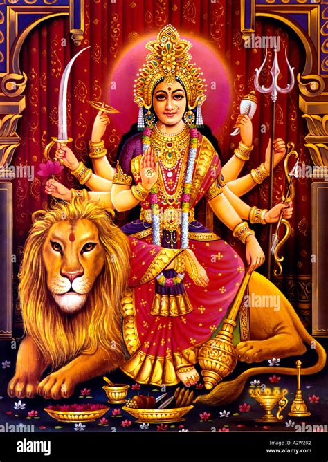 Durga Hindu Goddess Stock Photo - Alamy