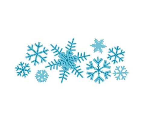 Snowflake Clipart Snowflake Border