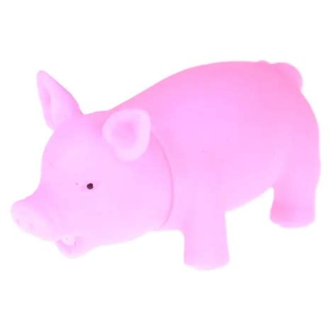 cute Rubber Pig Chew Toys Chew Squeaker Pig Release Stress Toy Gag Toy ...