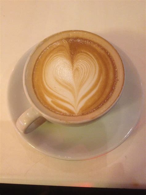 Latte, latte art, heart