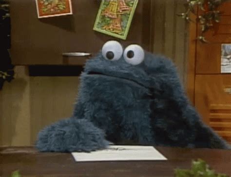 Thinking Cookie Monster GIF - Thinking CookieMonster - Discover & Share ...