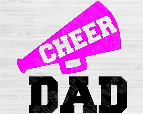 Cheer Dad Svg Cheer Svg Files for Cricut Vector Art | Etsy