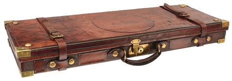 Sold Price: A BRASS LEATHER AND CANVAS DOUBLE GUN CASE, - April 2, 0120 ...