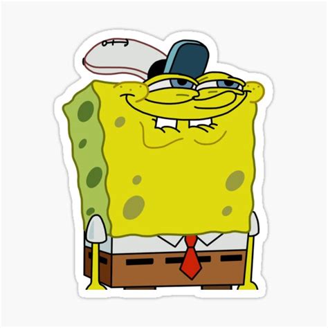 "Spongebob Grin Meme" Sticker for Sale by MemeShoppp | Redbubble