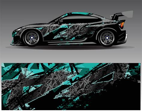 Car wrap design vector. Graphic abstract stripe racing background kit ...