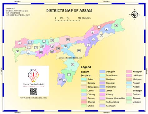 DISTRICT MAP OF ASSAM | Map, India map, State map