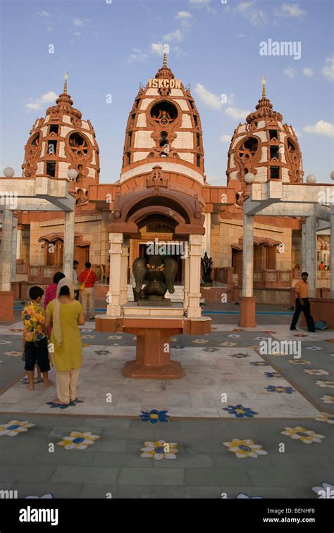 Iskcon Temple Delhi India Stock Photo - Alamy