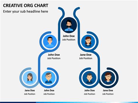 Creative Organizational Chart for PowerPoint and Google Slides - PPT Slides