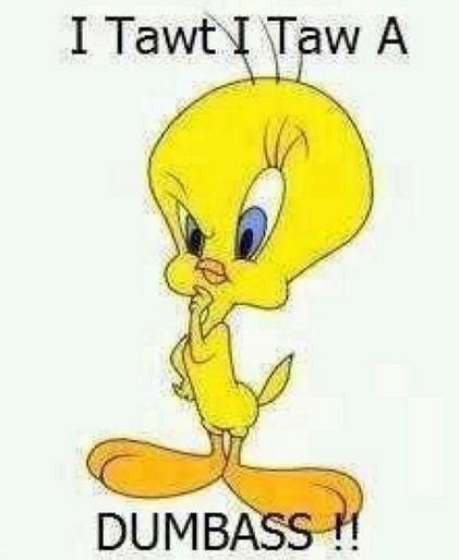 Pin by Jane Lechman on Funny Sh%# | Cartoon photo, Tweety bird quotes ...