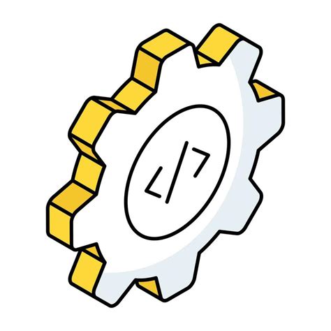 A flat design icon of programming 23524566 Vector Art at Vecteezy