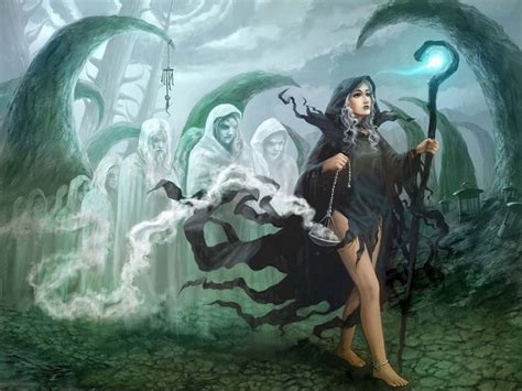 mage, 2K, female, Girls, occult, fantasy, woman, Dark, Magic, girl ...