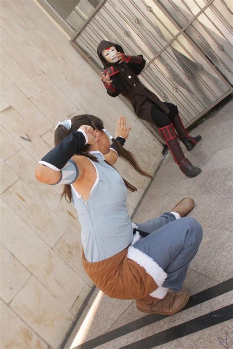 Amon vs Korra cosplay fight by Rnamon on DeviantArt