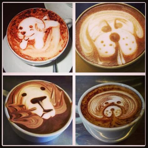 Dogs latte art #latteart #dogs