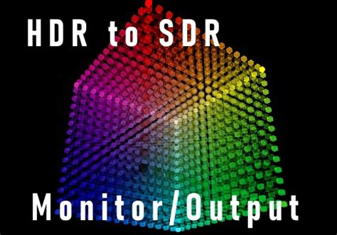 HDR to SDR | Monitor – Output | TEKNO3D Labs