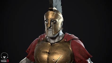 3D model Greek spartan armor VR / AR / low-poly | CGTrader