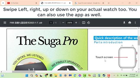 The Suga Pro Manual instructional aid in a large video so you can read ...