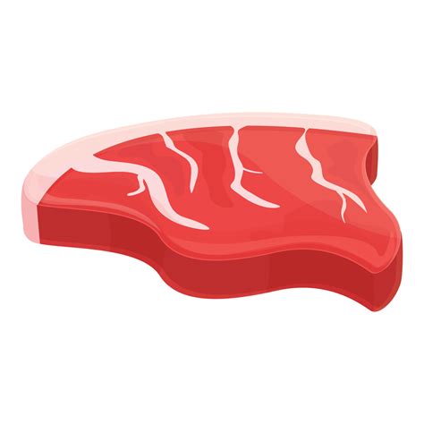 Raw meat icon cartoon vector. Beef pork 14388143 Vector Art at Vecteezy