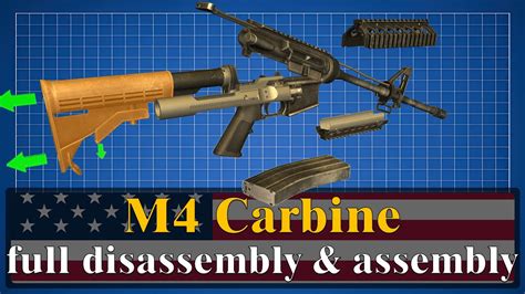 M4 Carbine: full disassembly & assembly - YouTube