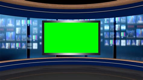 Download A Green Screen In A News Studio | Wallpapers.com