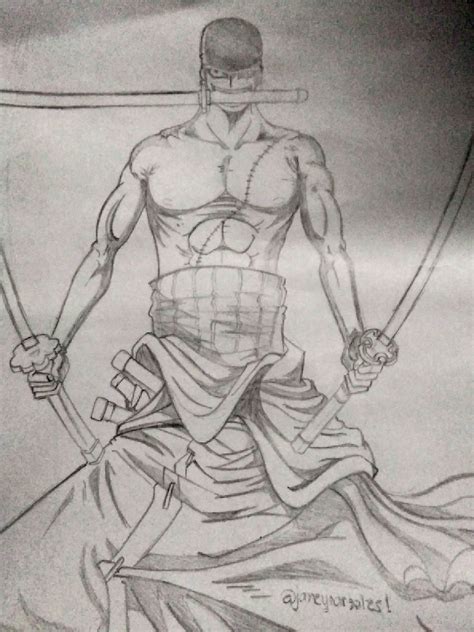 Zoro Pencil Drawing - bestpencildrawing