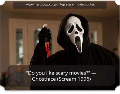 Scary Quotes - Scream | Scary movie quotes, Creepy movies, Scream movie