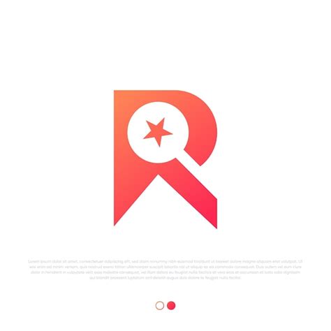 Premium Vector | R review logo design premium vector