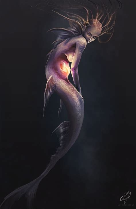 Pin by gelu boboc on ANIME 11 | Dark fantasy art, Mermaid art, Mythical ...