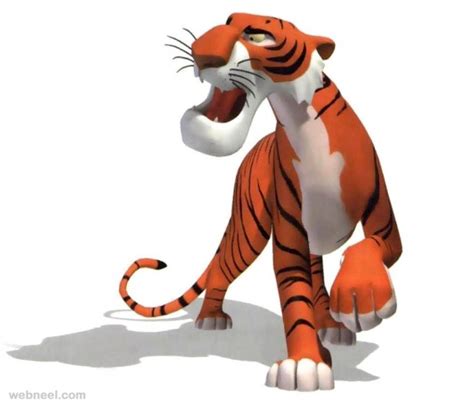 3d Animals Tiger 23