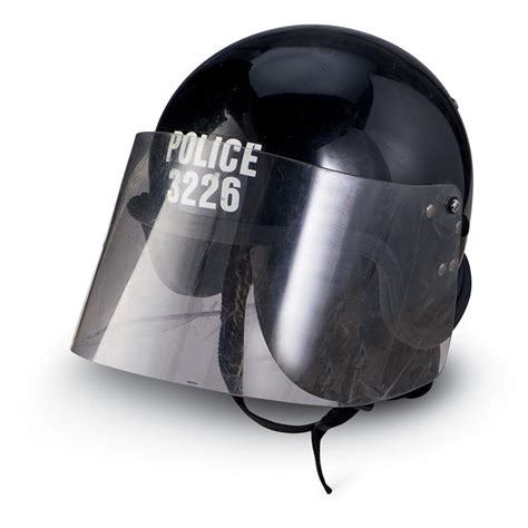 Used British Police Riot Helmet - 110582, at Sportsman's Guide