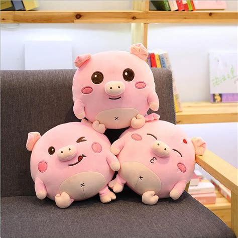 Cute Pink Fat Pig Plush Toys Stuffed Animal Pigs Doll Toy Soft Plush ...